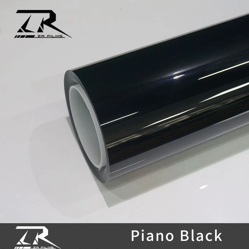Piano Shiny Black 7.5 Mil Car Color Change Wrap Film manufacturers