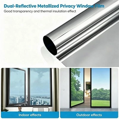 Dual‑Reflective Metallized Privacy Window Film