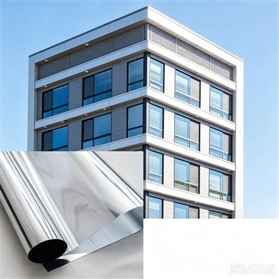 Single‑Sided Metallized Privacy Window Film