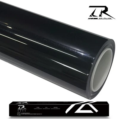 TPU Metallic Black 7.5 Mil Car Color Change Wrap Film