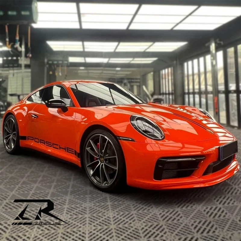 TPU Lava Orange 7.5 Mil Car Color Change Wrap Film suppliers