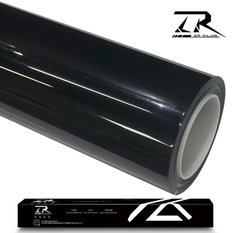 TPU Metallic Black 7.5 Mil Car Color Change Wrap Film manufacturers