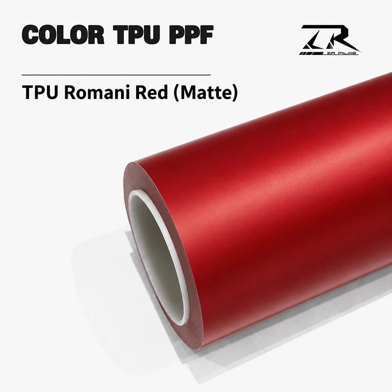 TPU Romani Red (Matte) 7.5 Mil Car Color Change Wrap Film suppliers