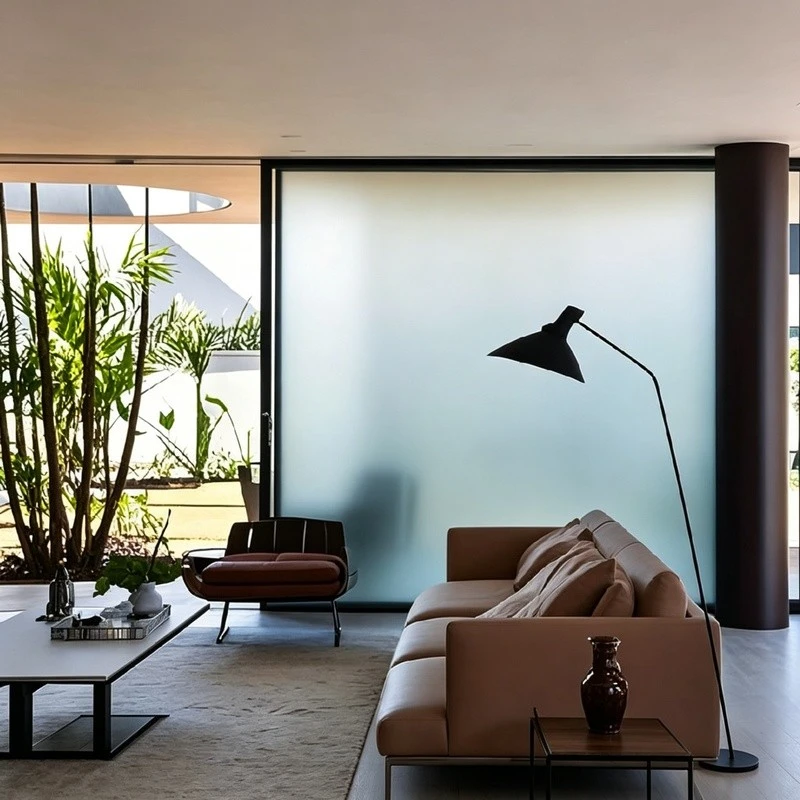 White Frosted Decorative Privacy Glass Film manufacturers